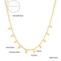 Vintage Mini Round Coin Charm Choker Necklace for Women & Girls Gold Silver