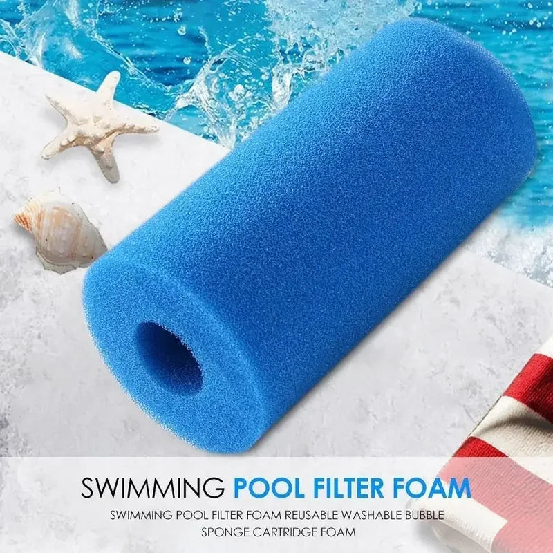 Reusable Biofoam Swimming Pool Filter Cartridge for Water Cleaning - Concentric Cylindrical Sponge