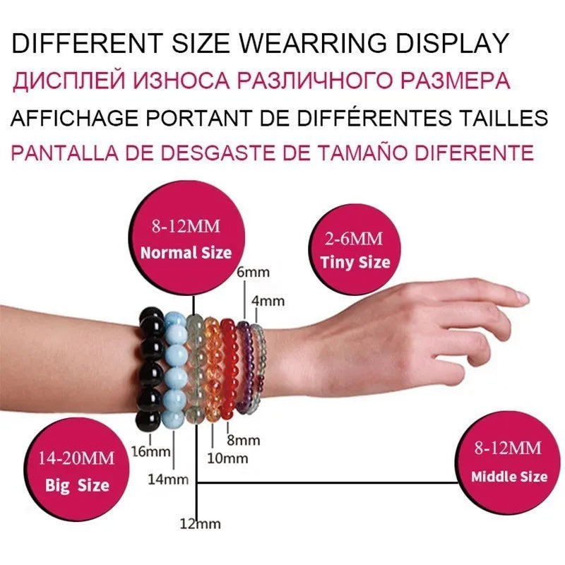 Natural Stone Bead Buddha Bracelet for Women Men - Yoga, Casual Jewelry, Handmade
