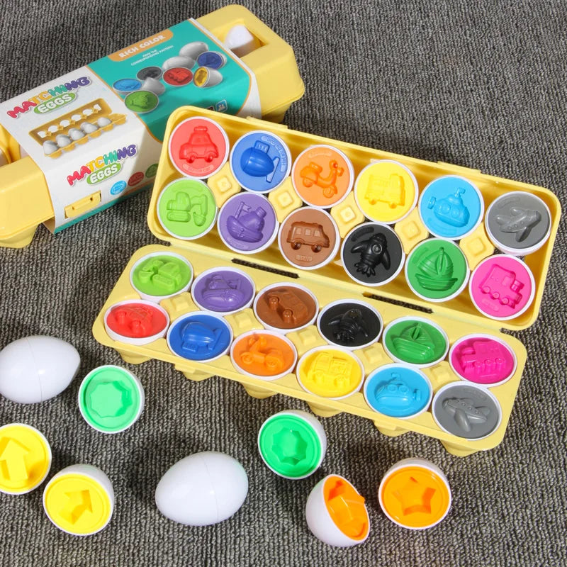Educational 3D Puzzle Montessori Math Toys for Kids Shape Matching Learning Game