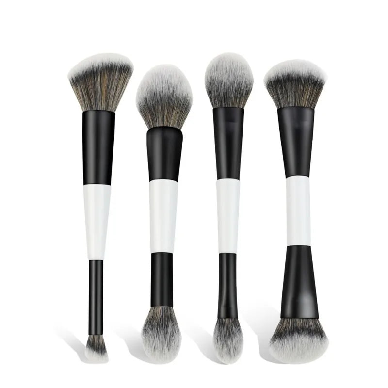 Dual-Ended Contour Face Brush Makeup Tool Multi-purpose Eyeshadow Concealer Brush