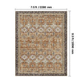 Large Washable Non-Slip Indoor Area Rug - Soft Tear-Resistant Carpet for Bedroom Living Room Kids Office