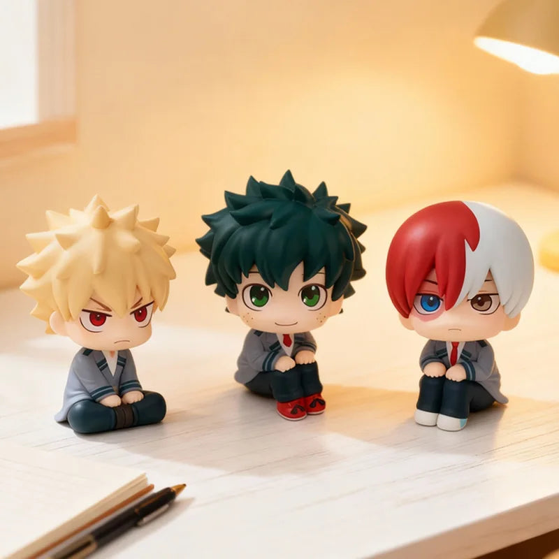 My Hero Academia PVC Figurine Collection - Chibi Anime Toy Model Set