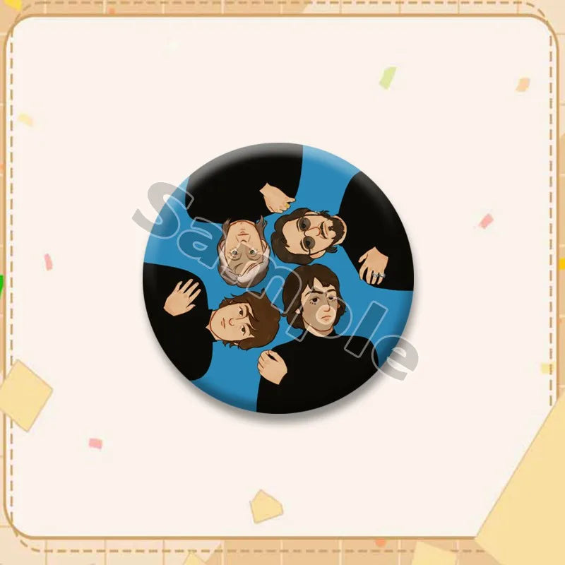 Music-Themed Coin Brooch Pins for Clothing & Accessories - Pack of Multiple Sizes