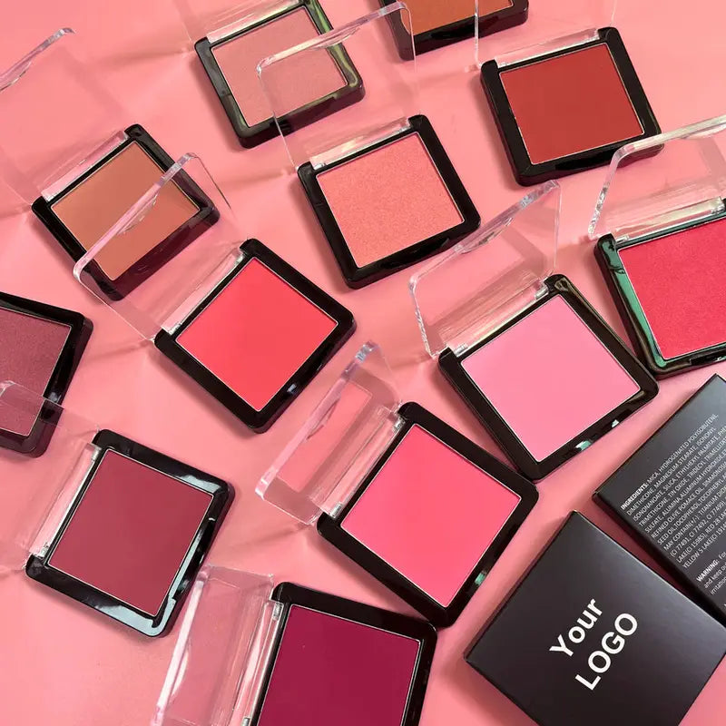 10pcs Pink Blush Palette Wholesale Makeup Set Custom Logo Private Label Matte Face Powder