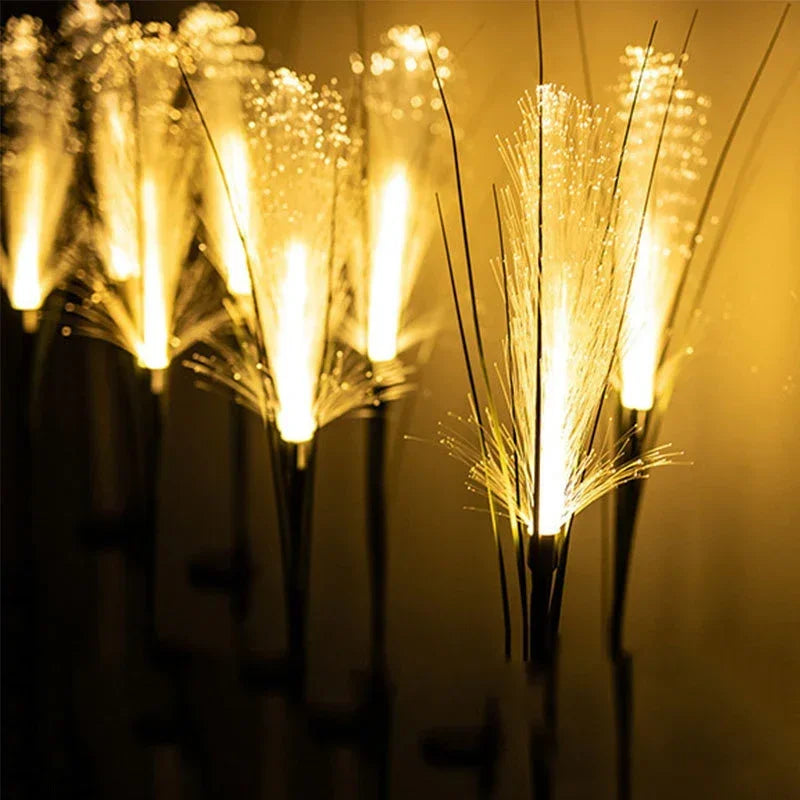LED Solar Reed Garden Lamp Outdoor Waterproof Yard Path Light Christmas Decor