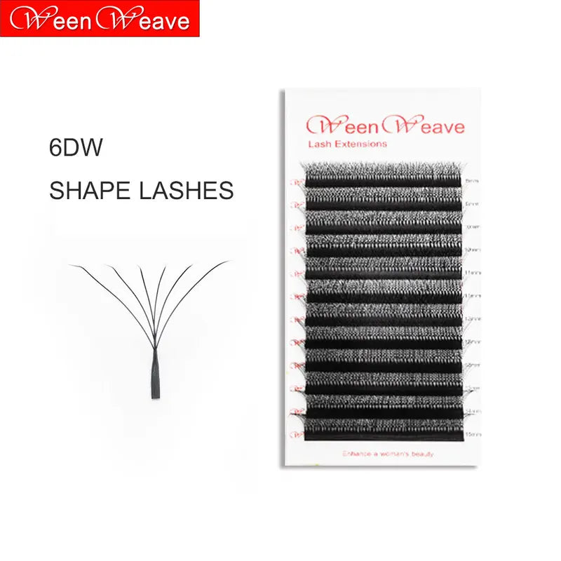 3D 4D 5D 6D 7D W Shape Eyelash Extensions Faux Mink Voluminous False Lashes
