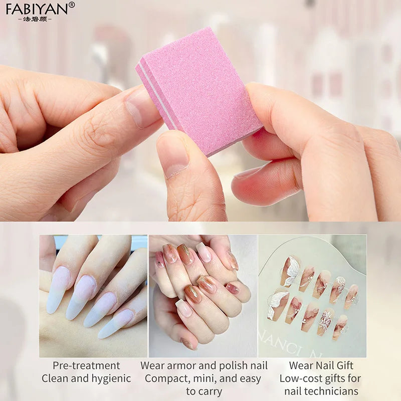 Mini Nail Buffer Blocks 50Pcs Double Sided Nail Buffers for Nail Pre-Processing & Polishing