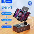 3-in-1 Bluetooth 5.3 Speaker with Tablet Holder, Portable Wireless Speaker with Power Bank Function