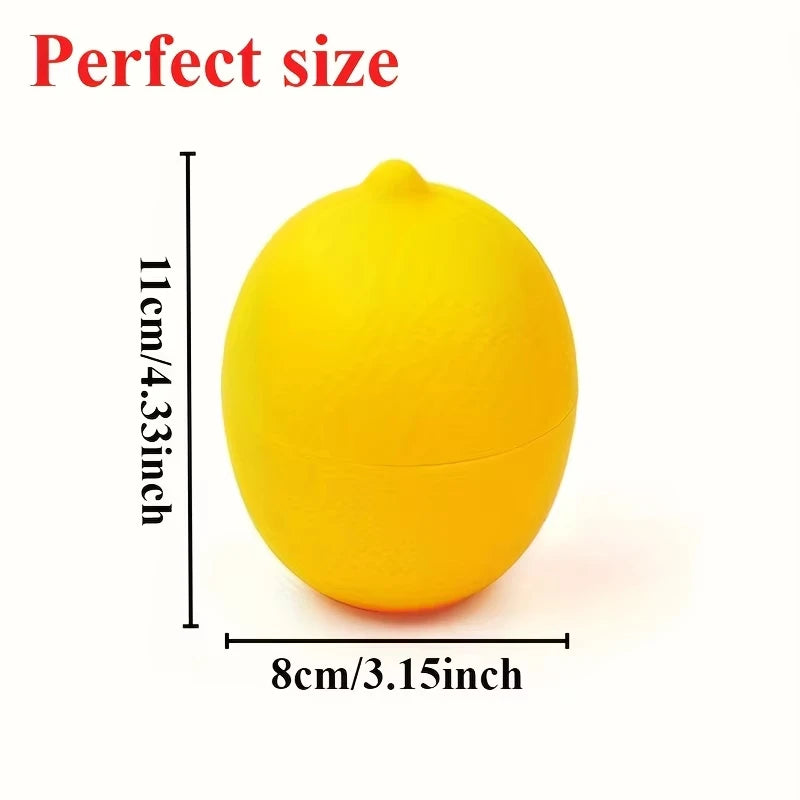Food Storage Container Set with Fun Lemon & Onion Shapes - Reusable Pantry Organizer