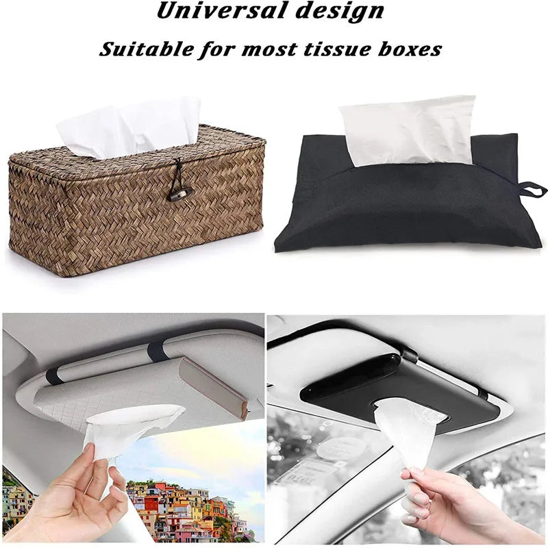 Car Tissue Refill Pack - Disposable Facial Tissues for Car & Travel, Soft & Comfortable, Multiple Sizes