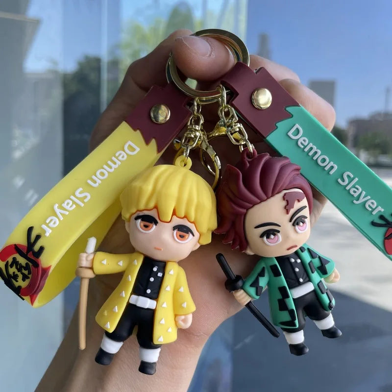 Anime Ghost Slayer Blade Keychain - Cute Bag Pendant Gift for Fans