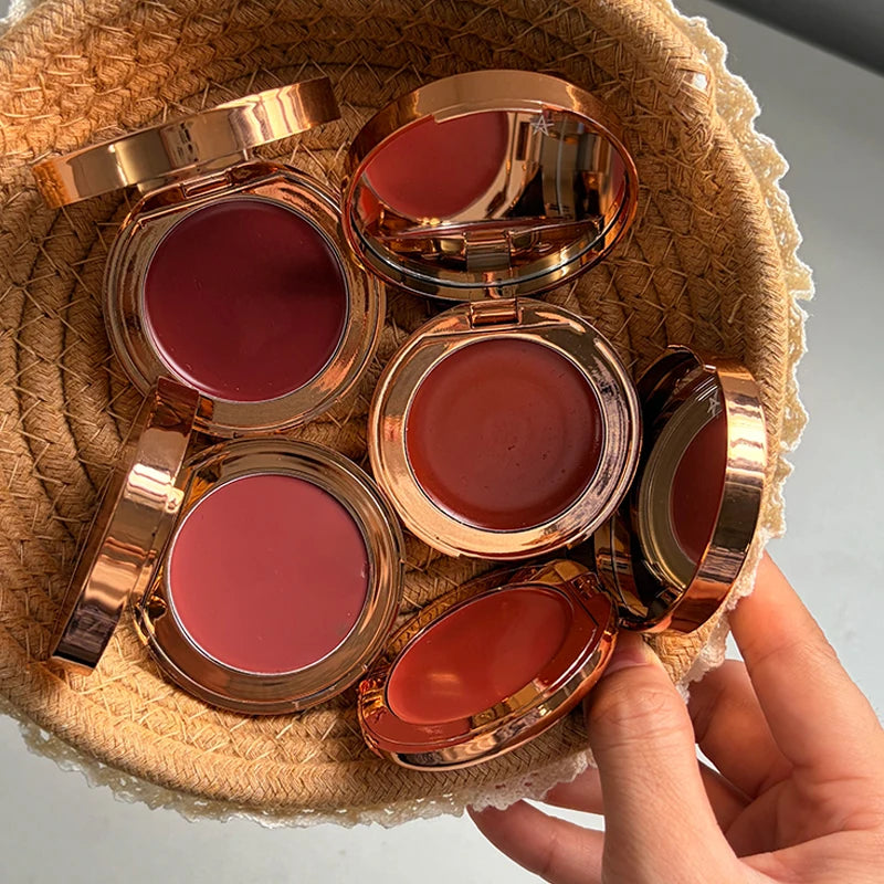 Lip & Cheek Blush Stick Set - Matte Liquid Balm for Natural Finish