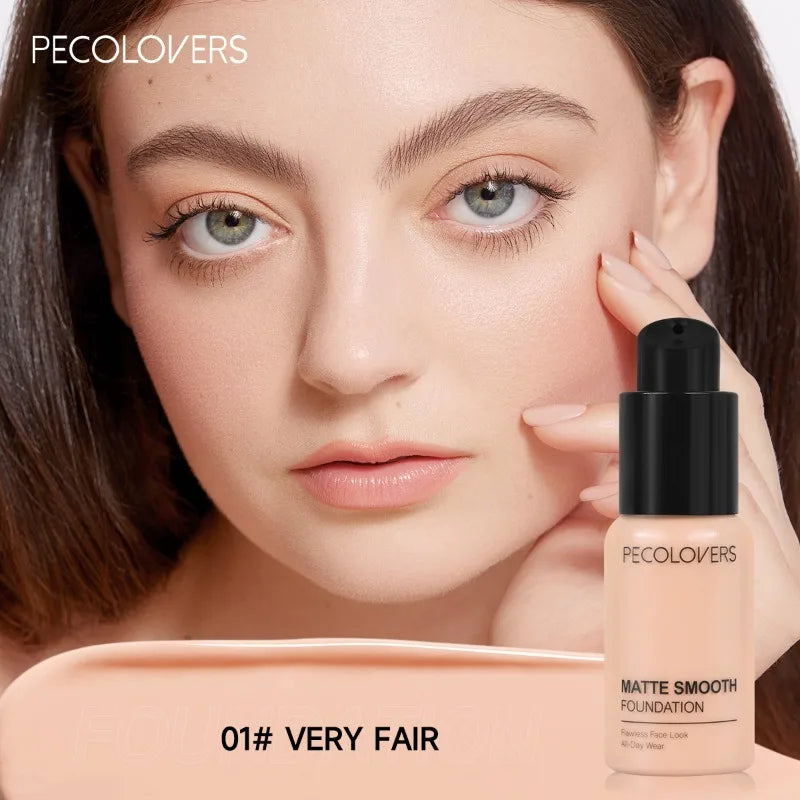 Long-Lasting Waterproof Liquid Foundation for Face - Natural Makeup Finish