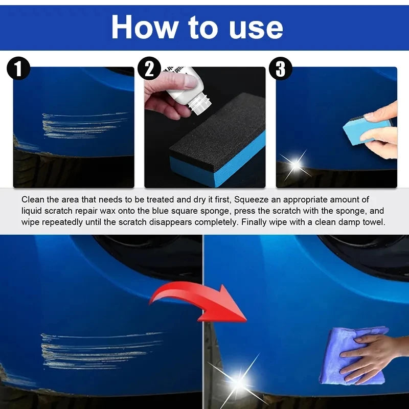 Car Scratch Remover Kit - Paint Care & Swirl Repair Tools for Auto Body