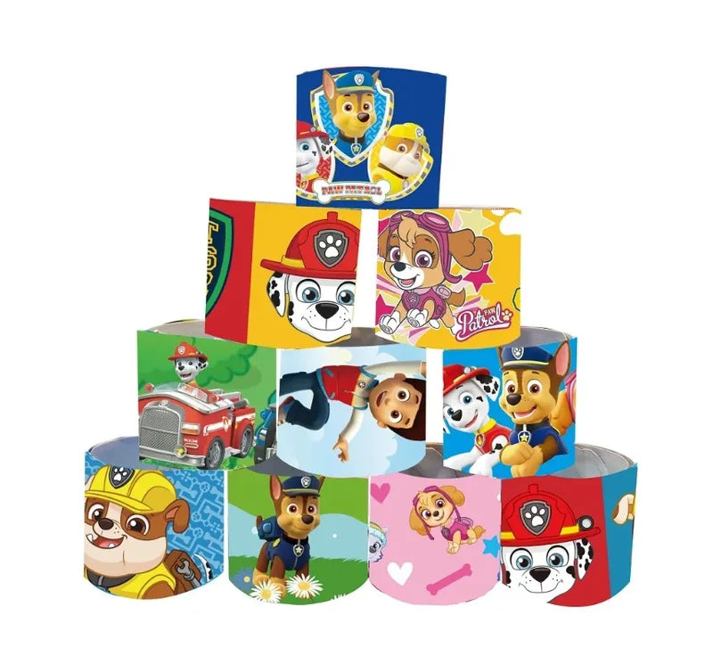 15-Pack Cartoon Paw Patrol Bracelets Set for Children - Family Series Accessories