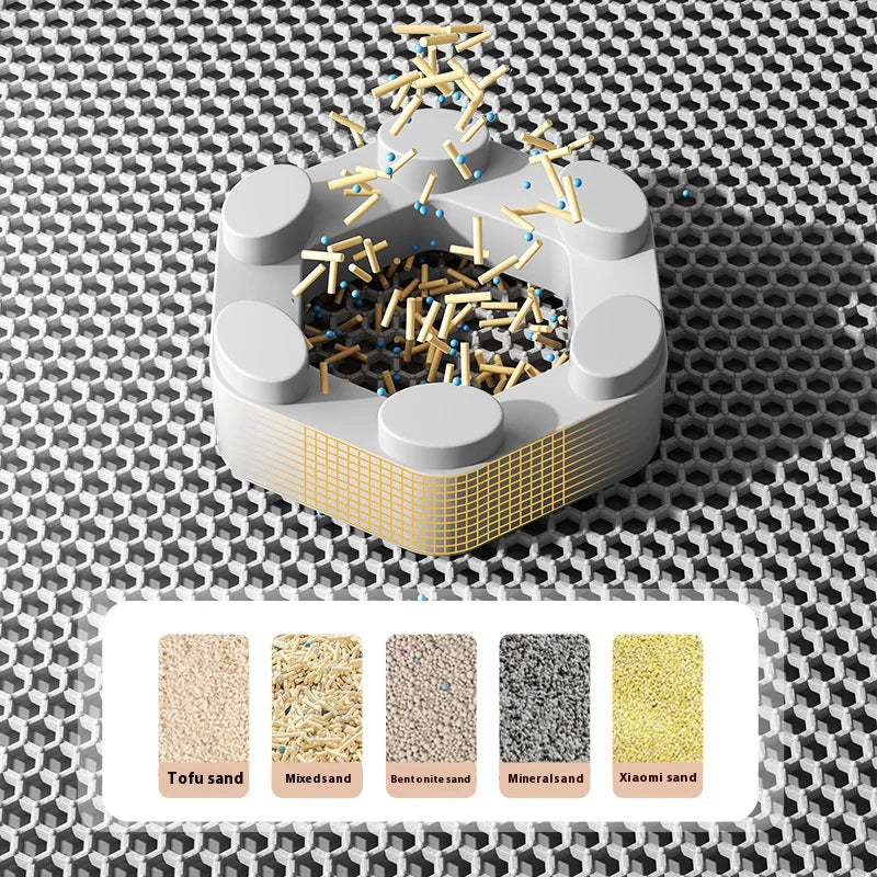 Large Cat Litter Box Mat with Non-Slip Waterproof Eco-Friendly Design
