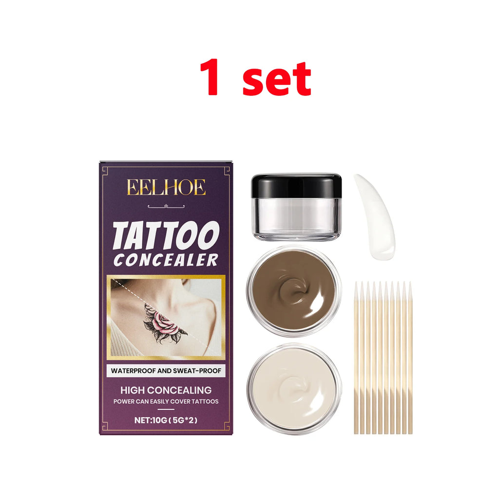 Waterproof Full Coverage Tattoo Concealer for Scars & Dark Spots - 2 Colors