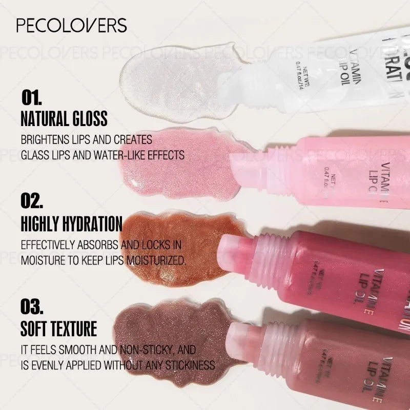 Multicolor Lip Gloss Set - Moisturizing Lip Balm with Long-Lasting Effect