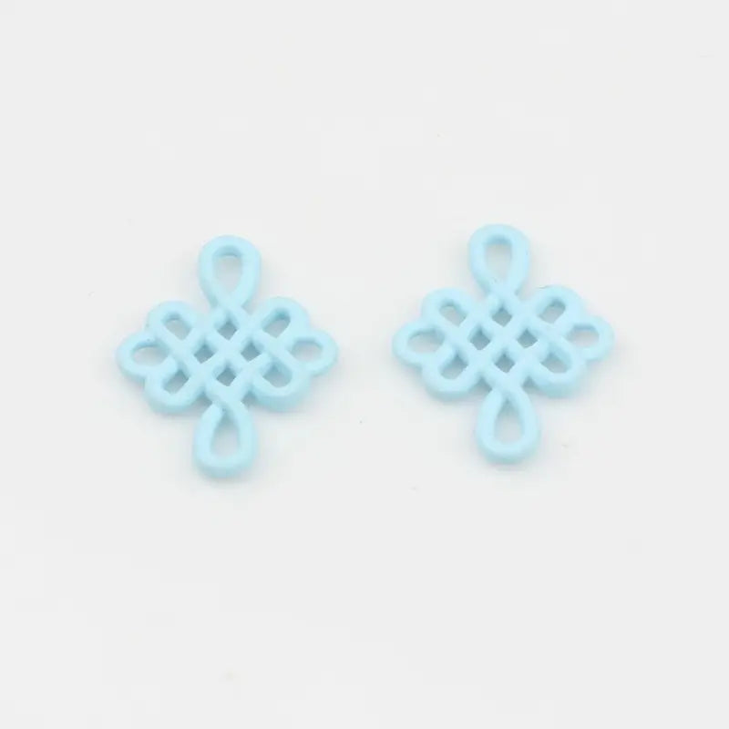 10pcs Zinc Alloy Charms for DIY Jewelry Making Enamel Chinese Knot Connectors