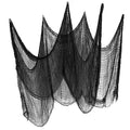 Halloween Ghost Web Decoration Mesh - Black Spaghetti Gauze for Spooky Party & Home Scene