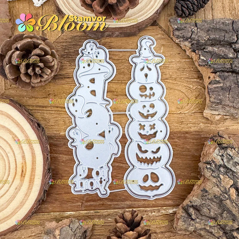 Halloween Pumpkin & Ghost Metal Cutting Dies for Scrapbooking & Embossing