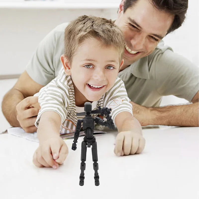 Movable Dummy Doll Action Figure - Articulated 3D Printed Toy for Stop Motion & Collection