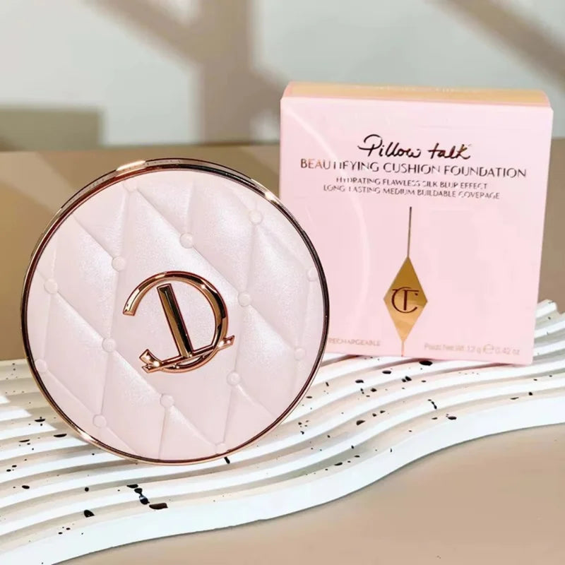 Dual-Color Blush Concealer Cushion - Brightening, Moisturizing & Long-Lasting Makeup