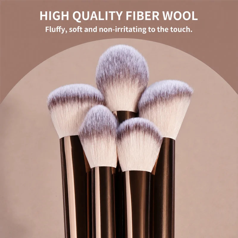 17-Piece Professional Makeup Kit with Brushes, Sponges & Carry Bag