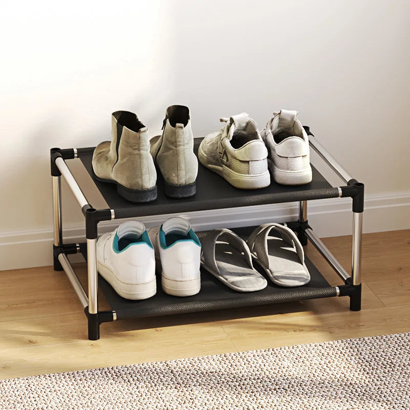 2-Layer Shoe Rack - Space-Saving Entryway Organizer, Easy Assembly