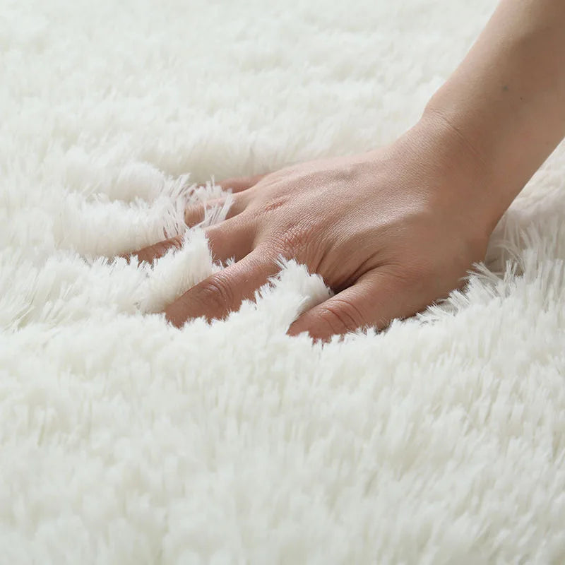 Large Washable Fluffy Rug for Living Room and Bedroom 160x230 cm - Non-Slip Carpet
