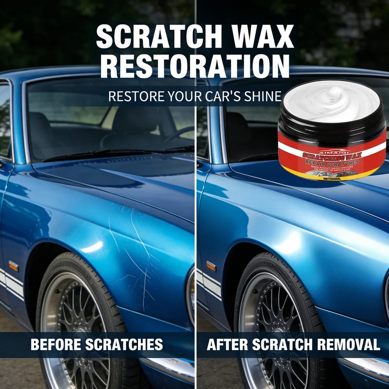 Car Scratch Repair Wax - Vehicle Paint Touch-Up & Gloss Restoration