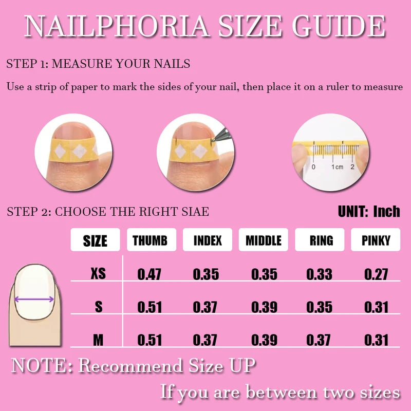 10PCS Medium Length Almond Fake Nail Set French Pointed Acrylic Nails