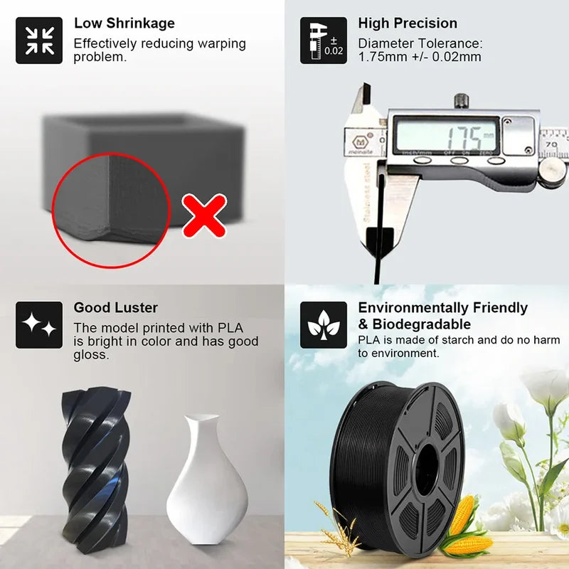 PETG 3D Printer Filament 1KG - Strong, Durable, High-Precision, Multiple Colors