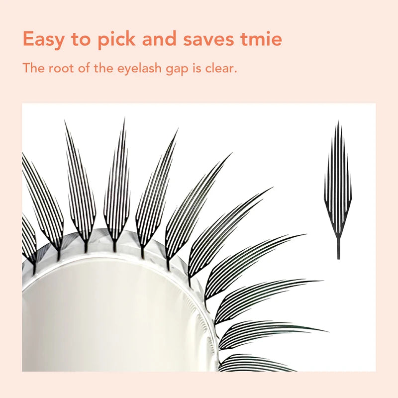 Lightweight Manga False Eyelashes Premade Fans for Makeup - Multiple Variants