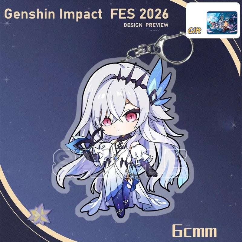Genshin Impact FES 2026 Acrylic Keychain Set - 6CM Cosplay Game Decor