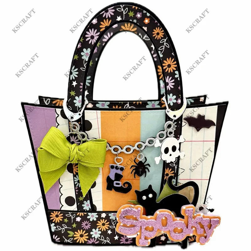 Halloween Bag Charms Cutting Dies & Stencils for Scrapbooking DIY Paper Crafts