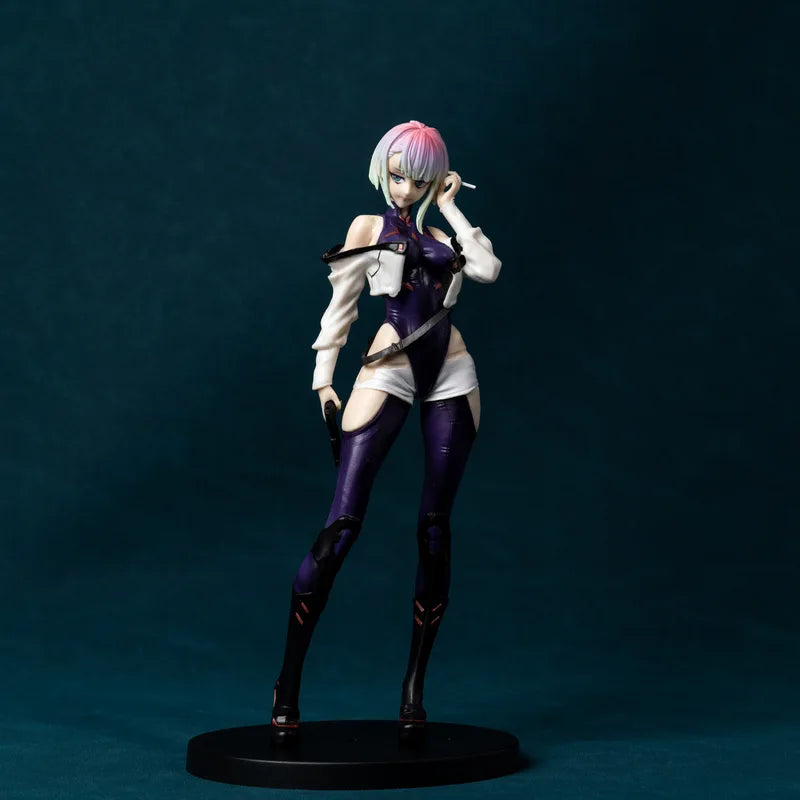 Anime Action Figure - Cyberpunk Edgerunners David Lucy Rebecca PVC Toy Collection, Standing Model for Desk Decor