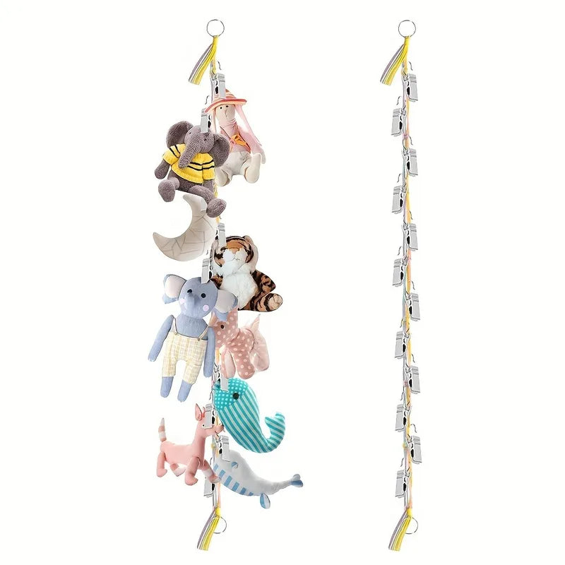 200cm Handmade Woven Hanging Rope with Clips for Photo & Home Decor