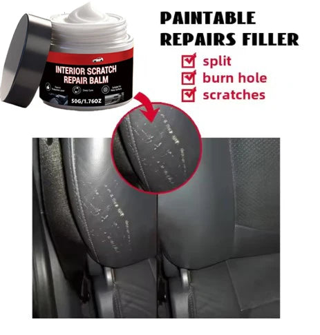 Car Plastic Refurbishment & Leather Repair Wax - Scratch & Anti-Aging Protectant