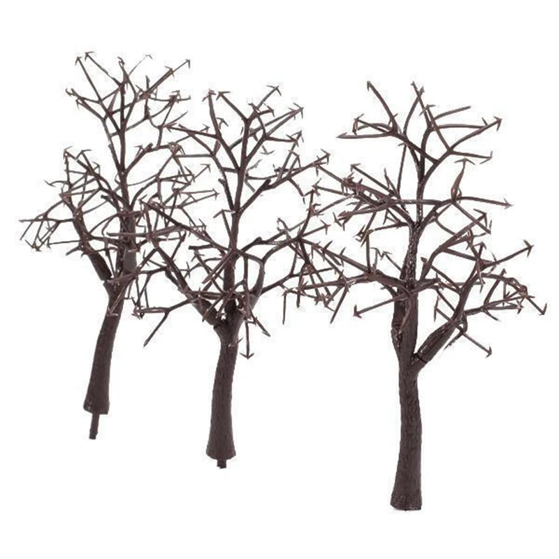10pcs 12cm Model Bare Tree Trunks for Landscape Scenery DIY Train Layouts
