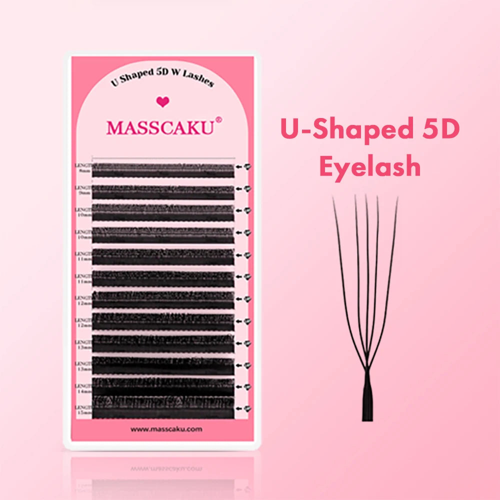 Eyelash Extension Cases Set - U Shape 3D-6D Fiber Faux Cils High Quality