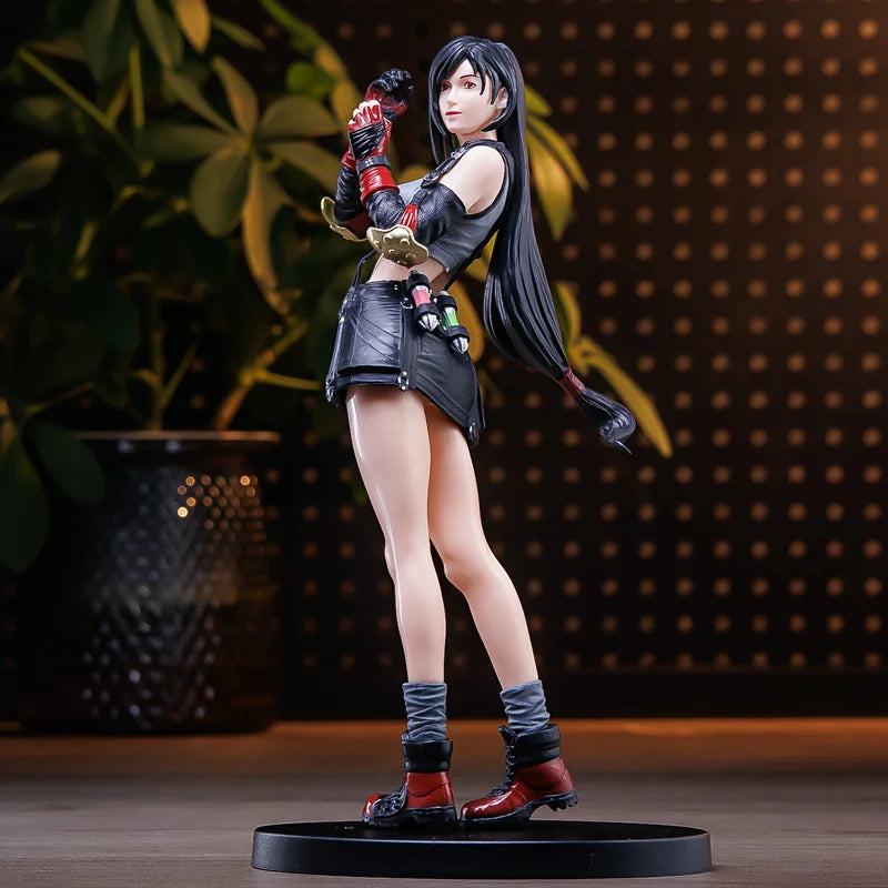 Anime Tifa Action Figure Statue - Female Fighter Figurine for Room Decor & Gifts