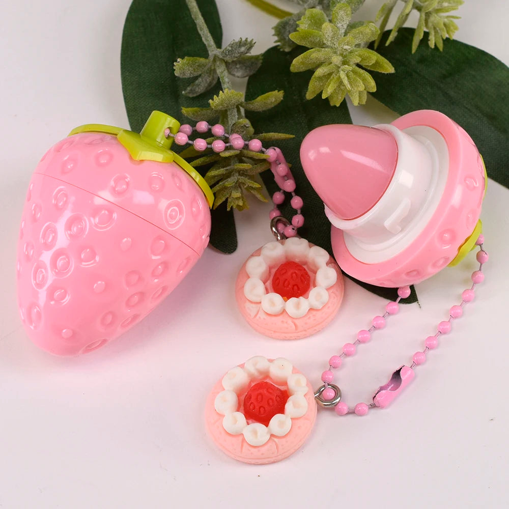 Cute Strawberry Lip Balm Moisturizing & Plumping Hydrating Lip Protector - Women Gift