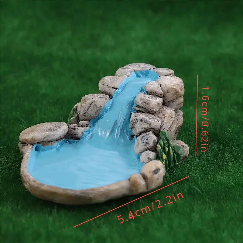 Miniature Fairy Garden Lawn Ornament Pot - Resin Decor for DIY Micro Landscape