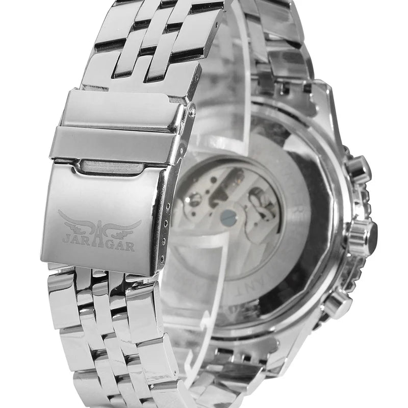 Men's Automatic Mechanical Watch 50mm Multifunctional Waterproof Business Casual