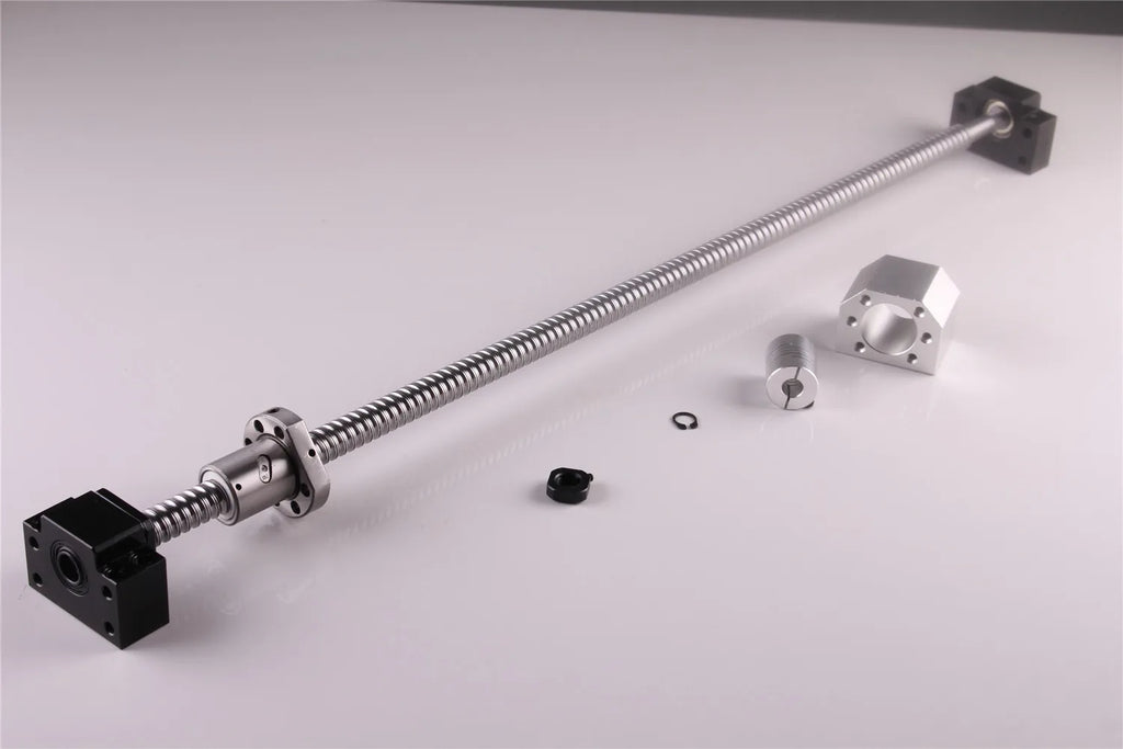 CNC Ballscrew Kit 1605 C7 End Machined Length 250-1550mm with Nut Housing & Coupler