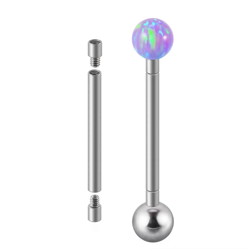 Titanium Piercing Extension Rod Set for Body Jewelry Lip Tongue Belly Earring