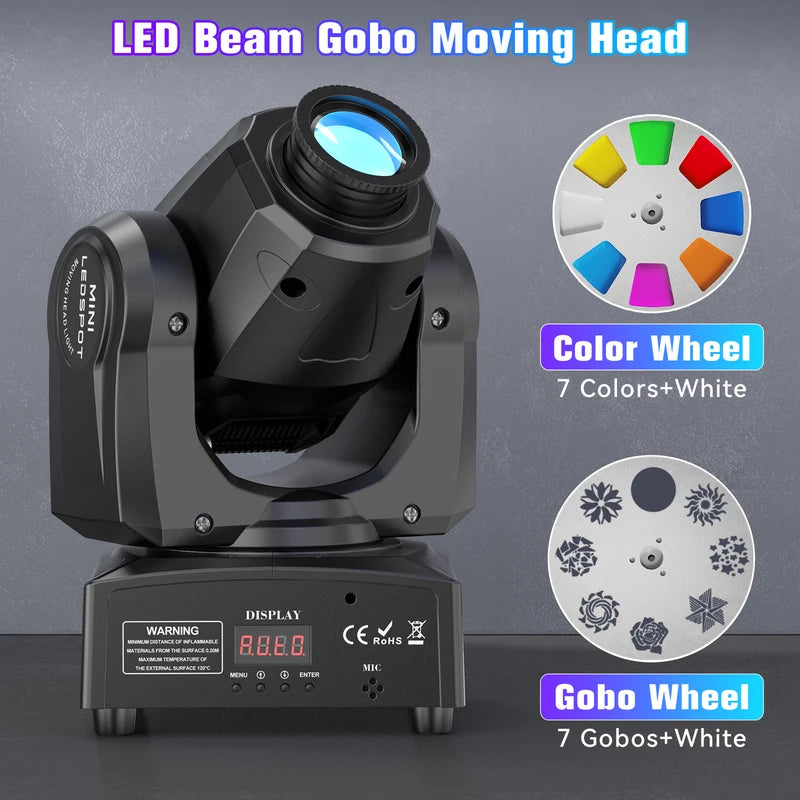 120W LED Moving Head Stage Light with DMX512 Remote Control for DJ Wedding