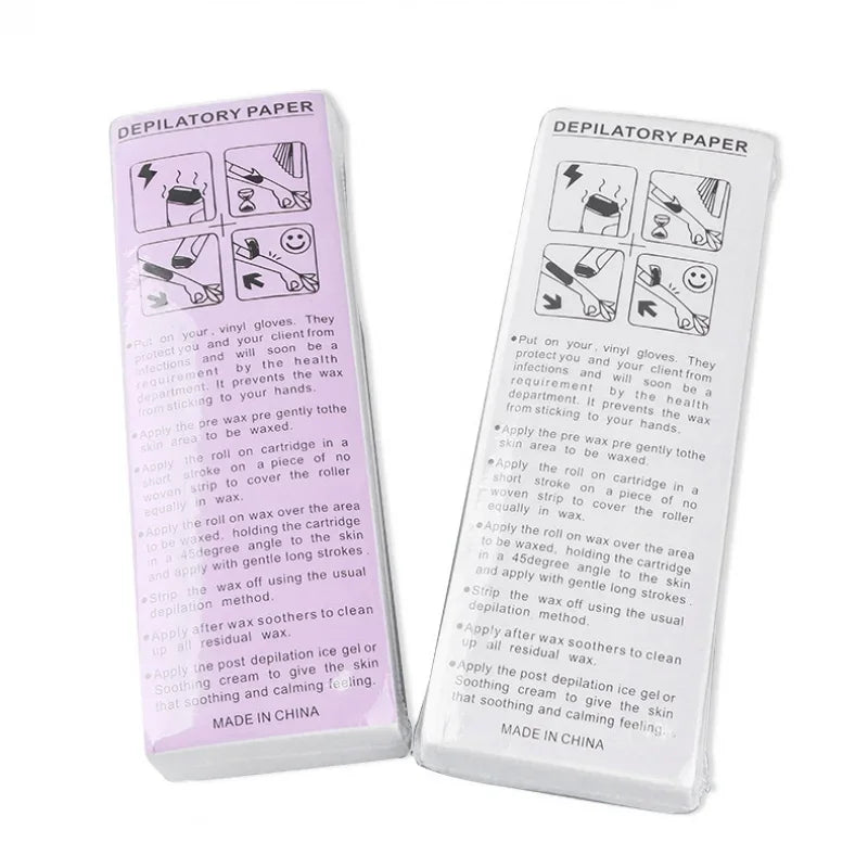 Women & Men Body Waxing Paper Strips for Hair Removal, 50/100pcs